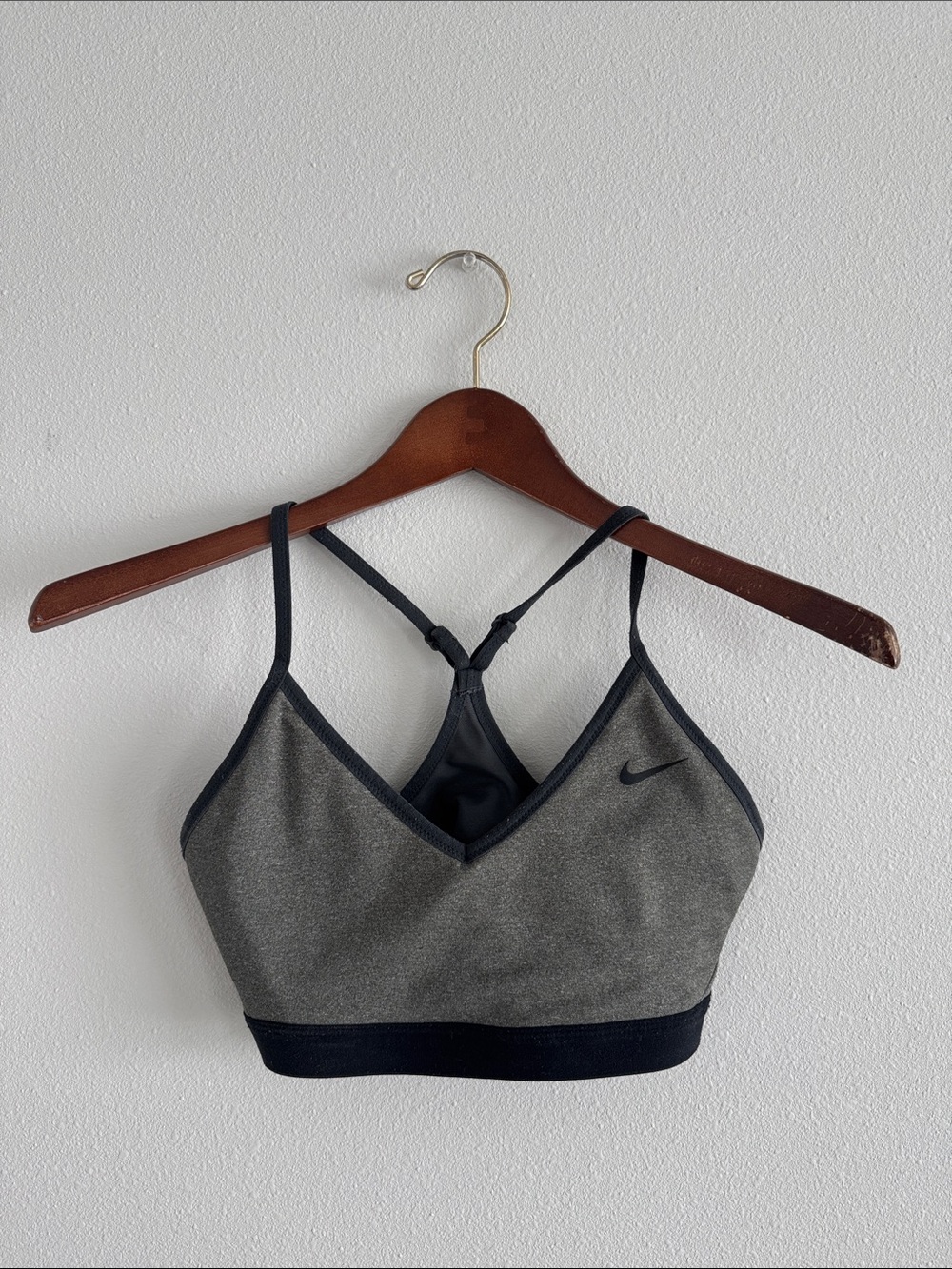 Nike Women's Grey Strappy Sports Bra